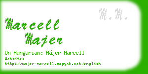 marcell majer business card