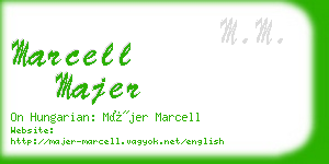 marcell majer business card